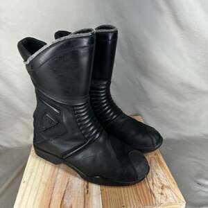 Forma Black Leather Motorcycle Touring Boots, Men's Size 9 - Protective Gear